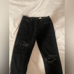 Vintage Grunge Levi 505s Low rise frayed/ripped